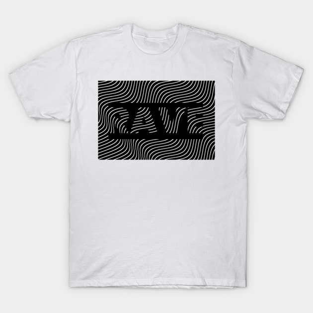 rave lines design T-Shirt by lkn